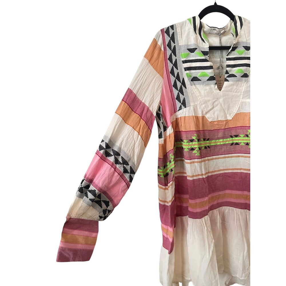 DEVOTION TWINS Patterned Boho Summer Dress Small NEW NWT - Picture 4 of 5